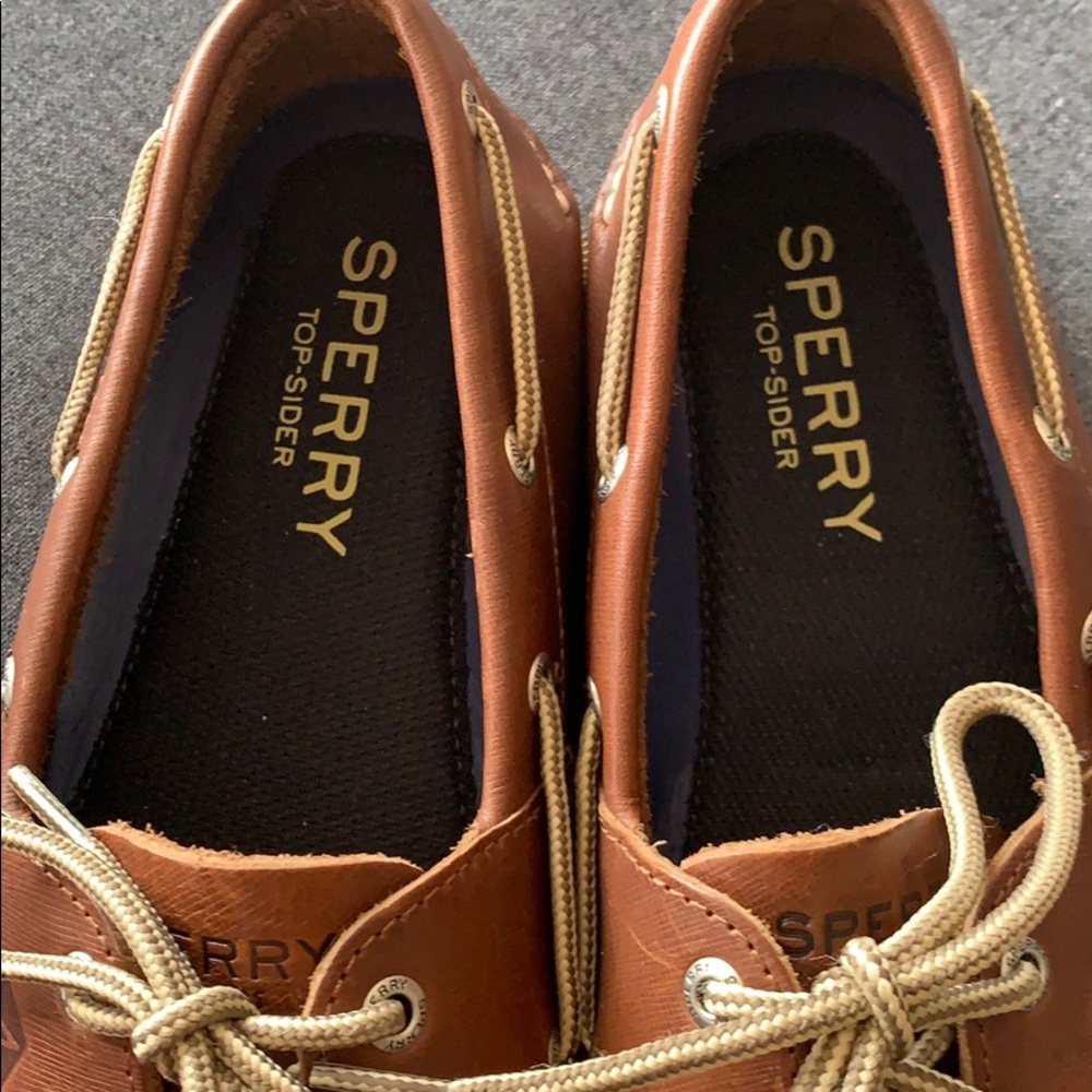 Sperry Top Slider- Dark Tan Leather - Picture 3 of 5